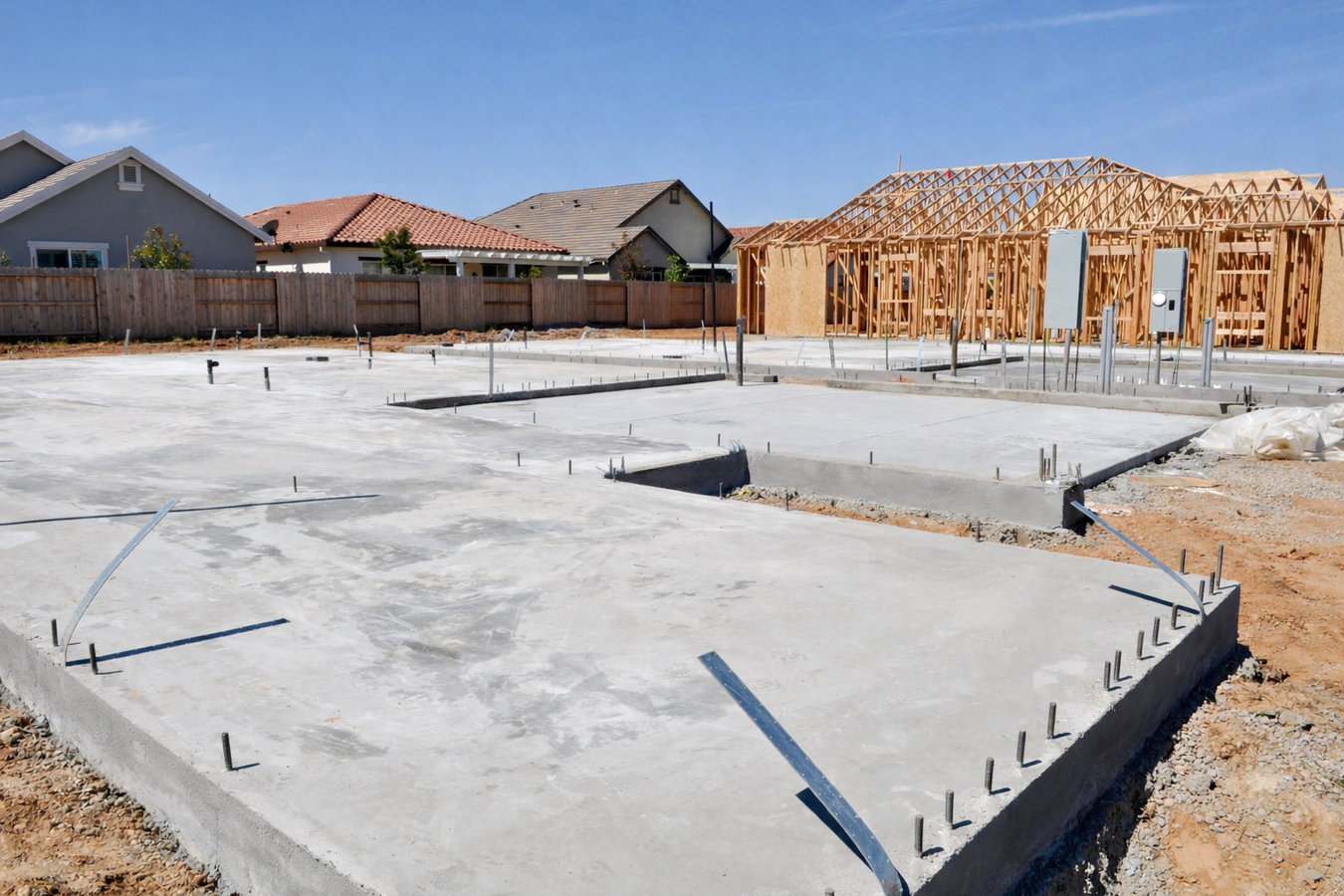 Concrete contractor working on a driveway in Mount Vernon NY